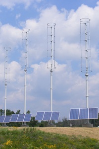 Genoa Charter Township Hall Wind Turbines and Solar Panels